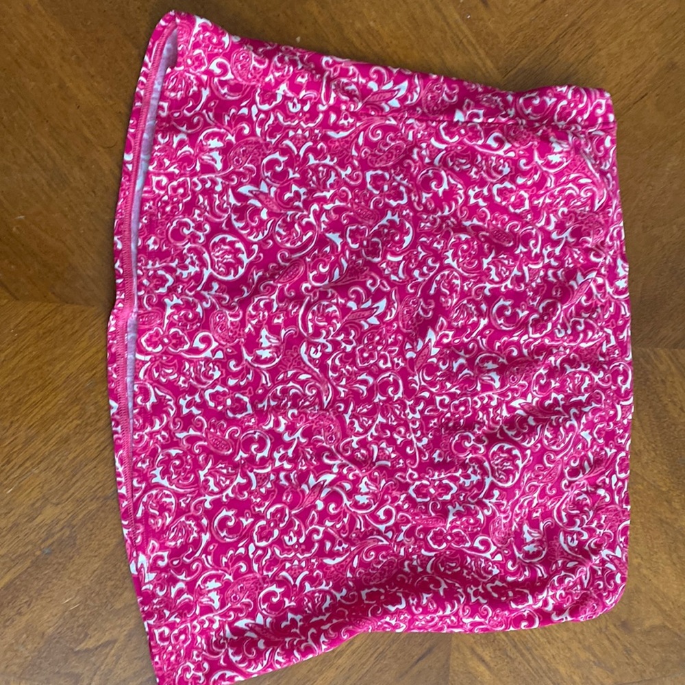 Pink Designed tube top 1X Size.